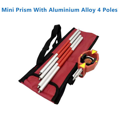 Mini Prism Offset Copper Coated With Aluminium Alloy 4 Poles Replacement for Total Stations Surveying