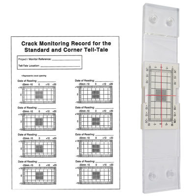 Crack Gauge Monitor Accurate Crack Monitoring Record Tool Crack Measuring Instrument for Monitoring Wall Deformation and Cracks