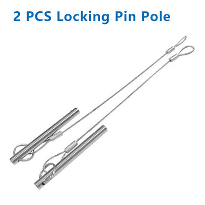 2 PCS Latch Inserted Pin for Carbon Fiber Rod Plug Fit all Surveying Pole Bolt Nose 55mm Length Rod Diameter 6mm