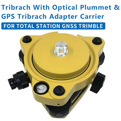 Yellow Tribrach with Optical Plummet Fixed Adapter with 5/8X11 Thread for Total Station GNSS TRIMBLE Whole Set