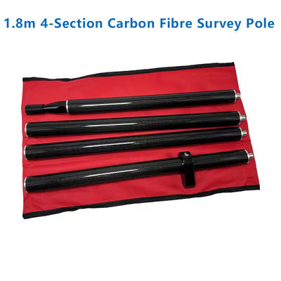 New 1.8M Survey Pole 1.8M Length GPS PRISM POLE Carbon Fibre Pole GPS GNSS RTKSURVEYING TYPE,4 PCS Poles, 5/8x11 Thread