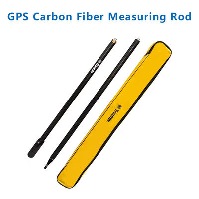 GPS RTK Sponge 2M Carbon Fiber GPS Geodetic Poles With 2 Sections With Logo Universal GPS Pole Centering Rod