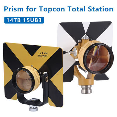 Single Prism Compatible for Topcon SOUTH FOIF Total Station Surveying Constant -30/0mm 5/8x11 Female Thread Metal Holder