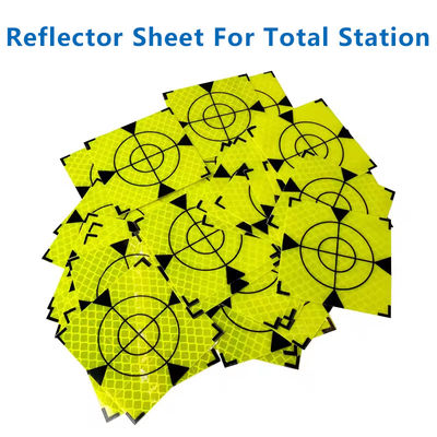 100pcs Size 60mm 20 30 40 50 80 Reflector Sheet For Total Station Survey Geography Fluorescent Green Triangle Reflective Sticker