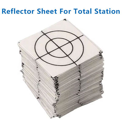 100Pcs Size 20/30/40/50/60MM Reflector Sheet For LeicCa Total Station Survey Geography White Target Sheet Reflective Sticker