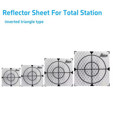 100Pcs Size 20/30/40/50/60MM Reflector Sheet For LeicCa Total Station Survey Geography White Target Sheet Reflective Sticker
