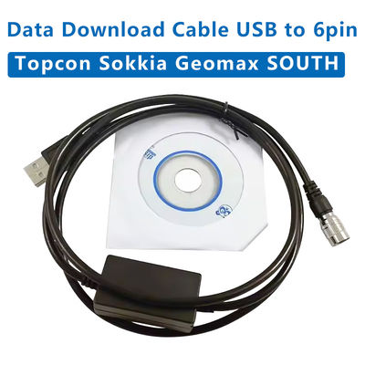 2025 New Data Download Cable USB to Hirose Connector 6pin Connector for Windows 7/8/10/XP For Topcon Sokkia Gowin South
