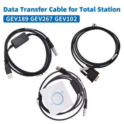 GEV189 GEV267 GEV102 Data Transfer Cable for Leicaa Total Station 5 Pin USB to Computer