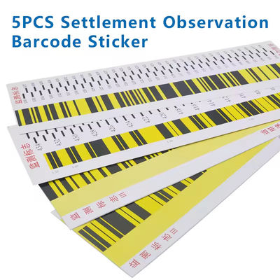 5PCS SETTLEMENT OBSERVATION BAR CODE STICKER FOR LEI-CA SOKK IA TRIMBLE FOIF DIGITAL LEVEL SURVEYING