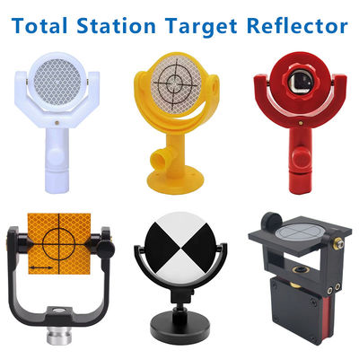Total Station Target Reflector with 45 Degree Angle and Rotating Magnetic