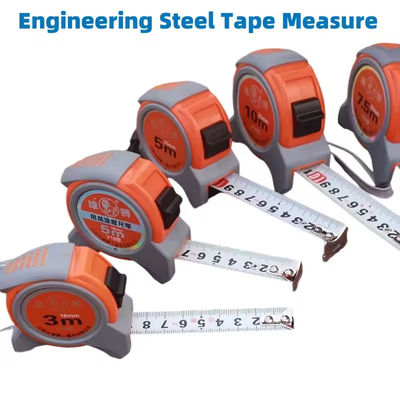 5 PCS Steel Core Coated with Nylon Film Washable Non-rusting Wear-resistant Tape 3m 5m 7.5m 10m Engineering Steel Tape Measure