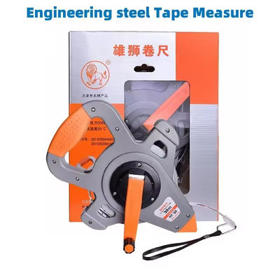 30M 50M 100M Retractable Metric Tape Open Reel Long Steel Tape Measure Measuring Ruler Woodworking Construction Site Surveying