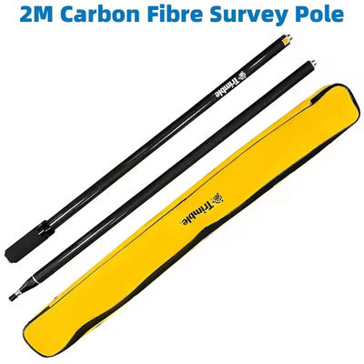 New GPS RTK 2M Carbon Fibre Survey Poles GPS Surveying with 2 Sections with Trimble Universal Prism GPS Pole Centering Roc