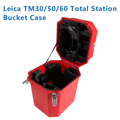RED Plastic Cayyring Case Hard for Lei Co Carrying BOX for Lei Ca Total Station TM30 TM50 TM60 TS60