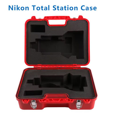 New Red Plastic Hard Case for Surveying Instrument DTM352C/452C Nikon Total Station