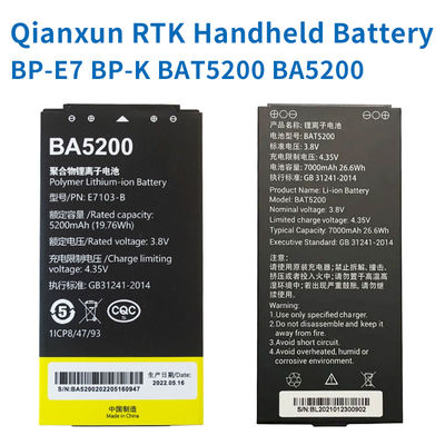 Oianxun RTK/GPS Handheld Battery BP-E7 BP-K BAT5200 BA5200 Handheld measurement for CH6, CH5, CH3, CH4