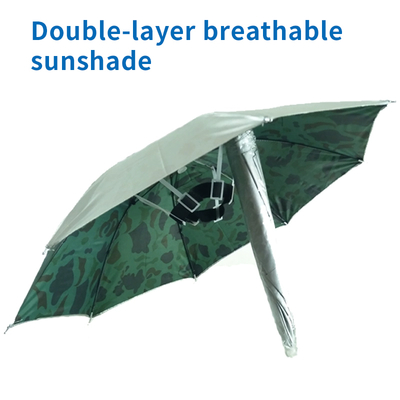 Surveying and mapping auxiliary tools Surveying and mapping sunshade umbrella 65cm large double-layer breathable cap umbrella